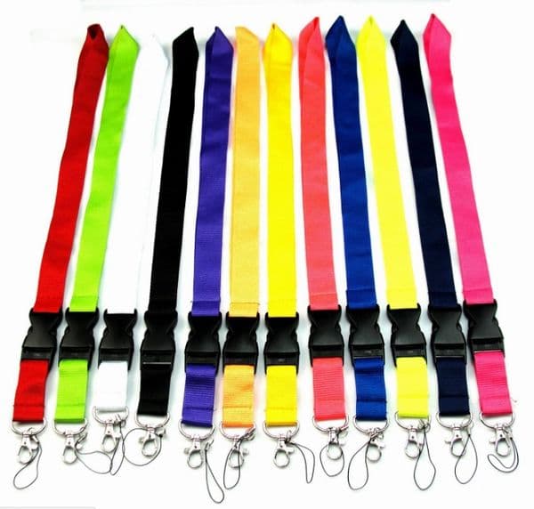 25MM Strap Wide Factory Directly Sale Fashion Clothing Lanyard Detachable Under Keychain for iphone X 8 Camera Badge
