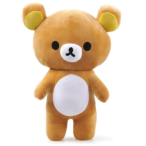 Kawaii Rilakkuma Couple Cartoon Character Plush Toy Soft Animal Brown Bear Stuffed Doll for Girlfriend Nice Gift Q0727 T260527