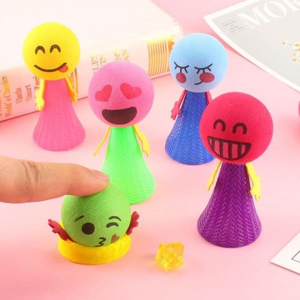 Large bounce elf Novelty Games eva spring man bouncing villain jumping men children gift doll toy wholesale