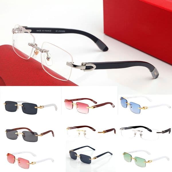 Fashion sunglasses Classic style modern beach Multi-color Driving Buffalo Horn eyeglasses protection hite millionaire wood bamboo frames eyewear lunettes gafas