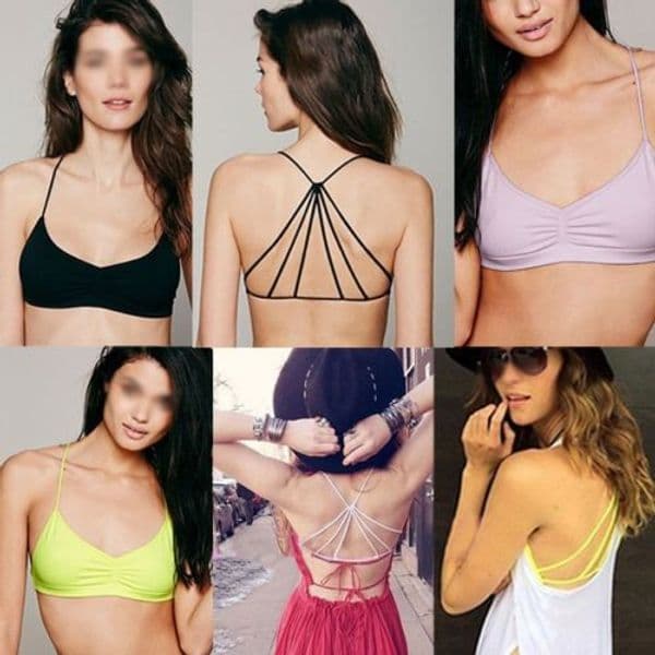 Newly HotNew Sexy Womens Padded Bra Tank Tops Bustier Bra Vest Crop Top Bralette Blouse E C075