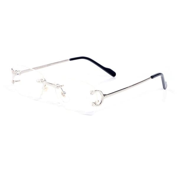 Oval Designer Glasses Man Luxury Frameless Women Sunglasses Steampunk Brand Transparent Sunglass Striped Rectangle Gradient Shades Eyeglasses Gafas Oculos