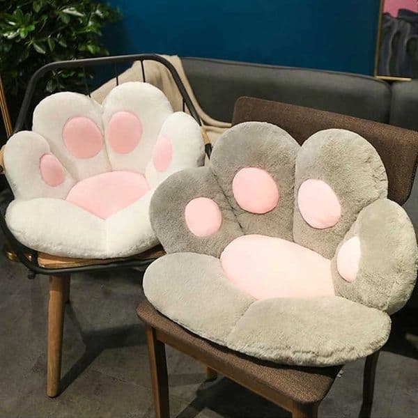 1pcs Cute Cat Bear Paw Chair Seat Cushion Stuffed Plush Soft Paw Pillows Animal Sofa Indoor Floor Bed Home Decor Children Gifts 211110
