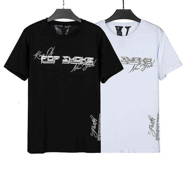 Summer 22 High Street Fashion Vione Slogan Printed European Mens and Womens T-shirt Loose Hip Hop Casual Couple L260511
