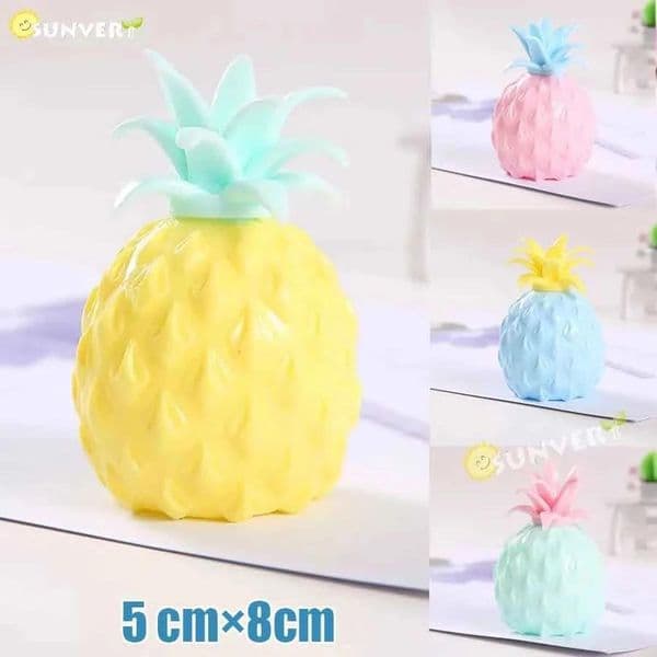 85cm Colorf Pineapple fruit toy Mesh Squishy Anti Stress Balls Squeeze Toys Decpression Anxie Venting gift for kids w1584 J260530