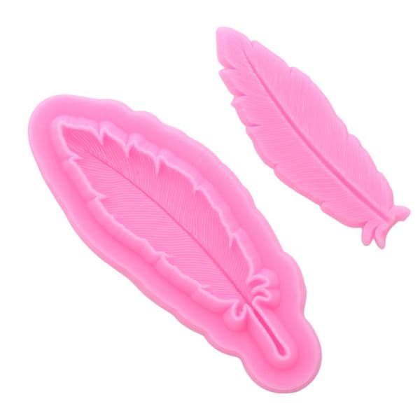 Feather Shape Silicone Molds Flower Petal Cake Lace Mat Mold Cake Decoratingant De Tools Fondcoration