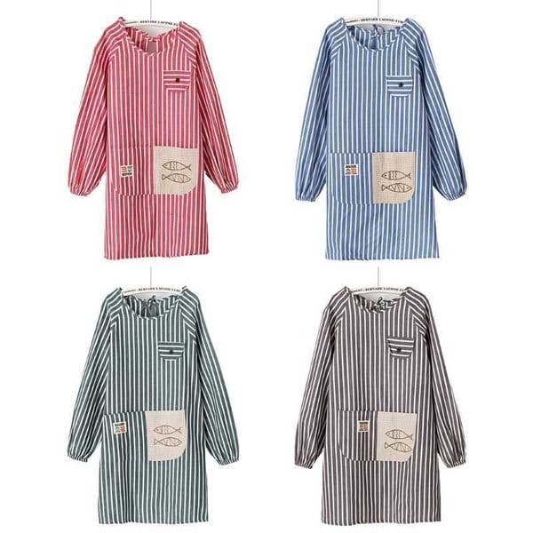2026 cologne Long Sleeved Aprons With Pockets For Women Cooking And perfume Baking BBQ Creating Art 210622 Free Shipping Shipping