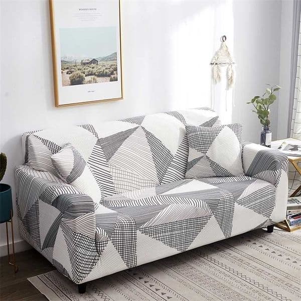 HOUSMIFE Geometric Elastic Sofa Covers for Living Room Modern Sectional Corner Slipcovers Couch Chair Protector 211116