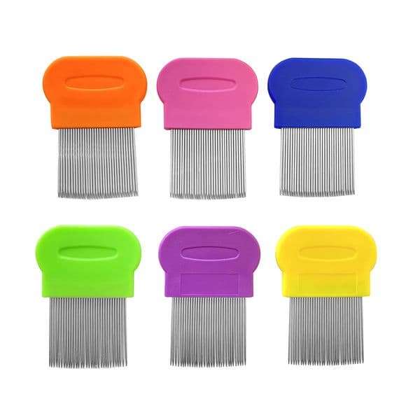 Dog Cat Head Hair Lice Nit Comb Pet Safe Flea Eggs Dirt Dust Remover Stainless Steel Grooming Brushes DH8470