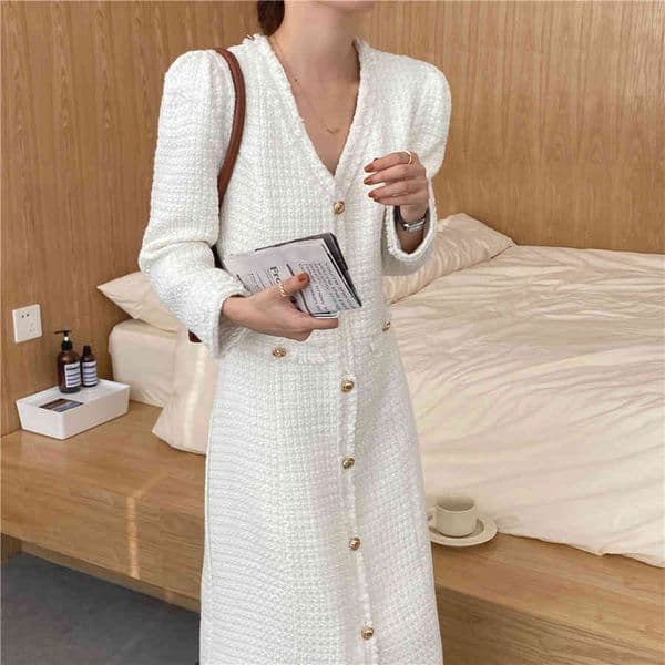 S-M Plus Size Spring Girls Boho Solid Female Vintage Dress Party Oversize Long Sleeve Women Dresses Robe Vestido 210417