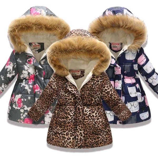 Fashion Children Clothing Winter Fur Jacket For Girls 8 10 years Warm Hooded Thick Cotton-Padded Long Coats Fur Toddler Clothes LJ201017