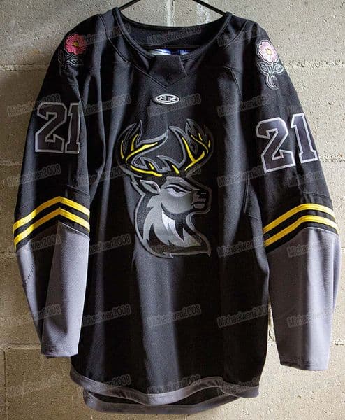 ECHL Iowa Heartlanders 2022 Prairie Rose Alternate Third Jersey Ice Hockey Jersey Custom Any Number And Name Womens Youth Alll Stitched embroide