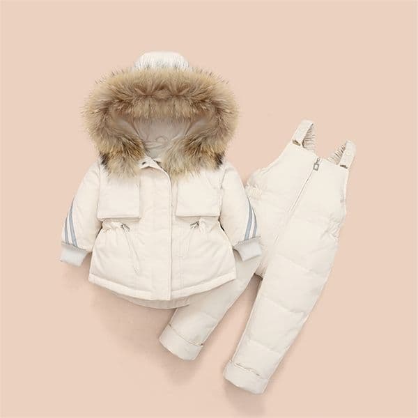 Winter Children Clothing Sets Snow suit Jackets + Jumpsuit 2pcs Set Baby Boy Girls Duck Down Coats Toddler Girl Clothes 210916