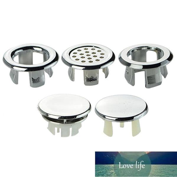 1Pc High Quality Bathroom Ceramic Sink Basin Round Ring Overflow Spare Cover Tidy Chrome Trim Wash basin Overflow Ring Cover Factory price expert design Quality