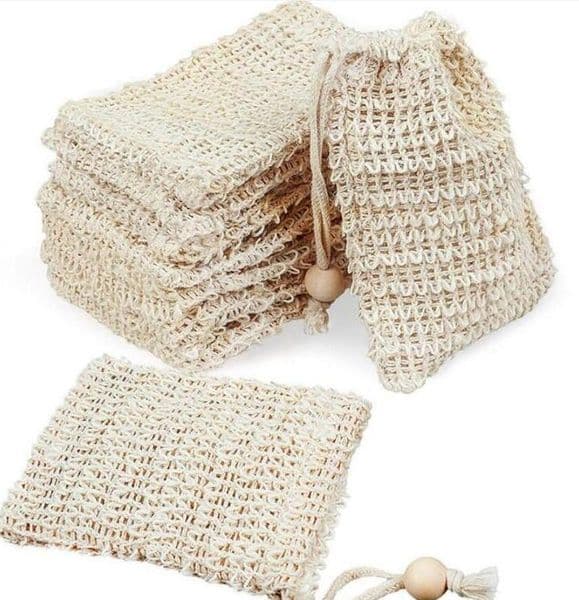 Quality Soap Bag Making Bubbles Saver Sack Pouch Storage Bags Skin Surface Cotton Linen Cleaning Drawstring Holder Bath Supplies