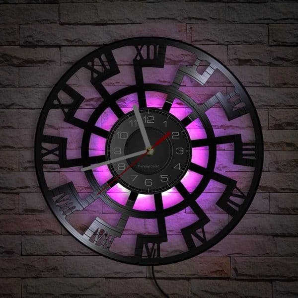 Wall Clocks Black Sun Occult Symbol Viking Vinyl Record Wall Clock Schwarze Sonne Sun Wheel Esoteric Wall Art Clock Norse Home Decor Watch w250327 W251028