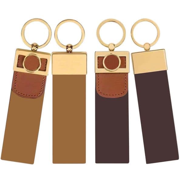 2021 High Quality Keychain Classic Exquisite Luxury Designer Car Keyring Zinc Alloy Letter Unisex Lanyard Gold Black Metal Small Jewelry Lov