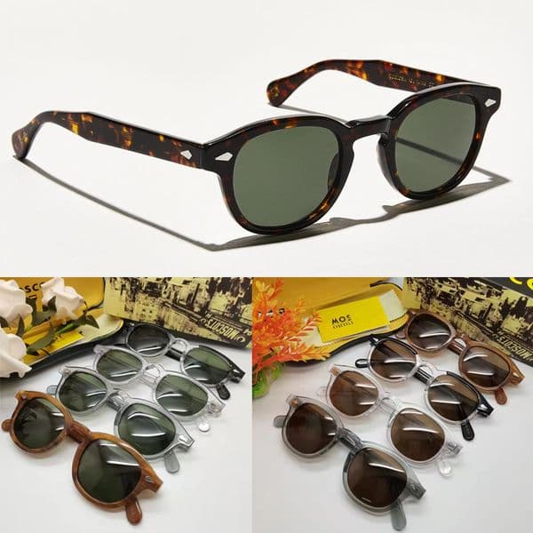 Top quality Johnny Depp Lemtosh Style Sunglasses men women Vintage Round Tint Ocean Lens Brand Design Sun Glasses Oculos De Sol