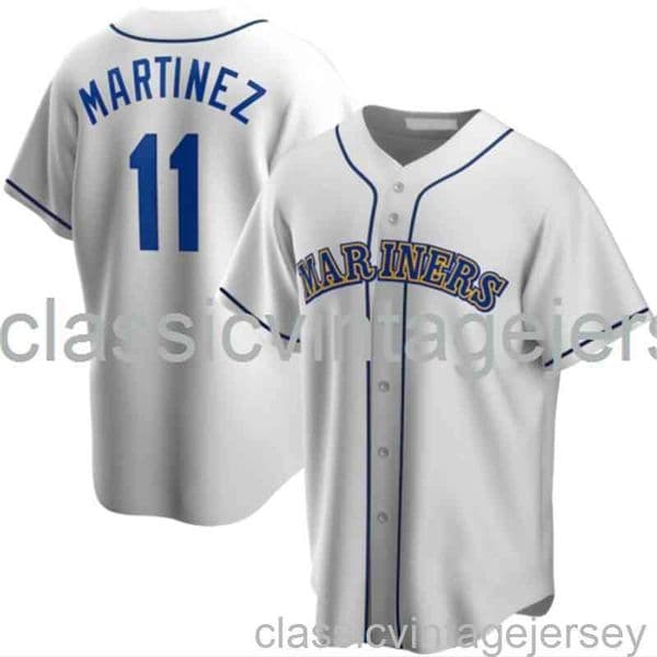 Edgar Martinez #11 White Baseball Jersey XS-6XL Stitched baseball Jersey