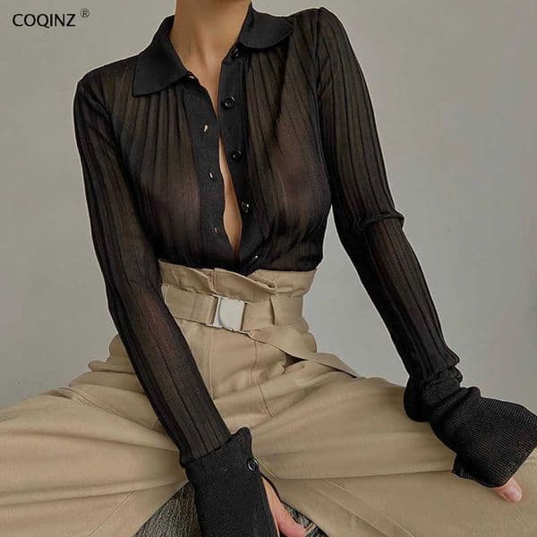 Long Sleeve Kawaii Shirts For Women Tops And Bloues Cottagecore Korean Style Sexy Clothing Goth Clothes 23094P 210712