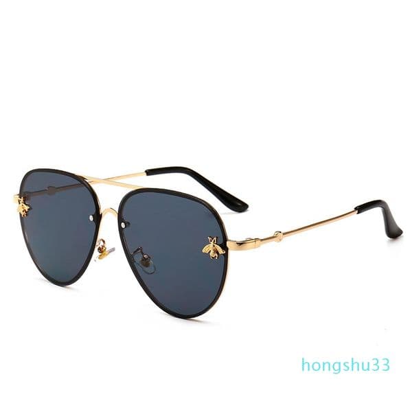 2021 Brand design Sunglasses women men Brand designer Good Quality Fashion metal Oversized sunglasses vintage female male UV400