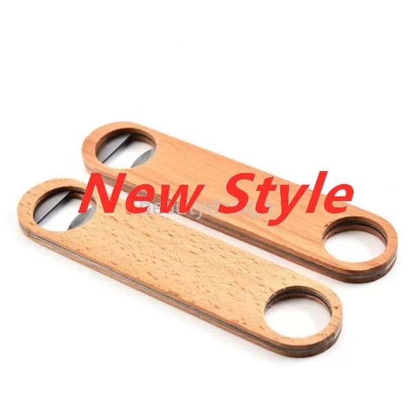 STOCK Wood Openers Bar Blade Beer Vintage Wooden Handle Stainless Steel Bartender Bottle Opener In Stock Xu Free Shipping