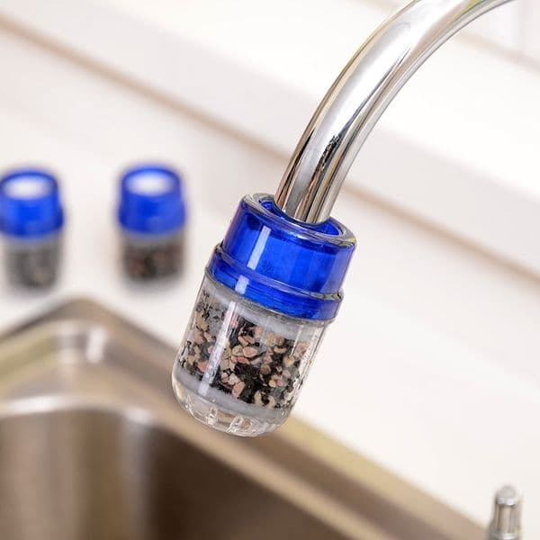200 pcs/lot Home Water Purified Faucet Tap Bamboo Charcoal Double Purifier Purifying Filter Head DH001