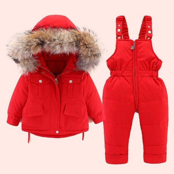 Girl Designer Clothe 2021 Winter Down Jacket For Girl Clothes Kids Overalls Snowsuit Baby Boy Over Coat Toddler New Year Clothing Set girl Parka Real Fur Outfit