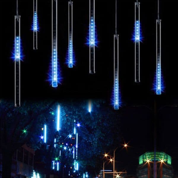 Multi-color 30CM Meteor Shower Rain Tubes Strings AC100-240V LED Christmas Lights Wedding Party Garden Xmas String Light Outdoor