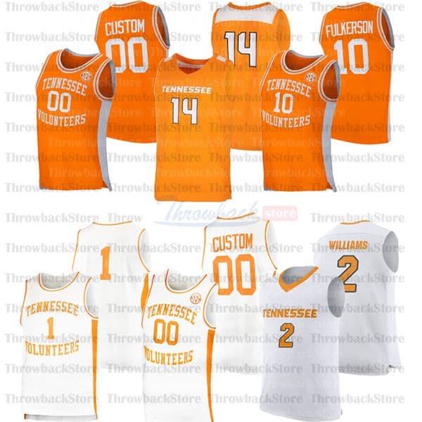 Custom Tennessee Volunteers College Basketball jerseys 1 Lamonte Turner 23 Bowden 10 John Fulkerson 5 Admiral Schofield 0 Davonte Gaines 13 Jalen Johnson