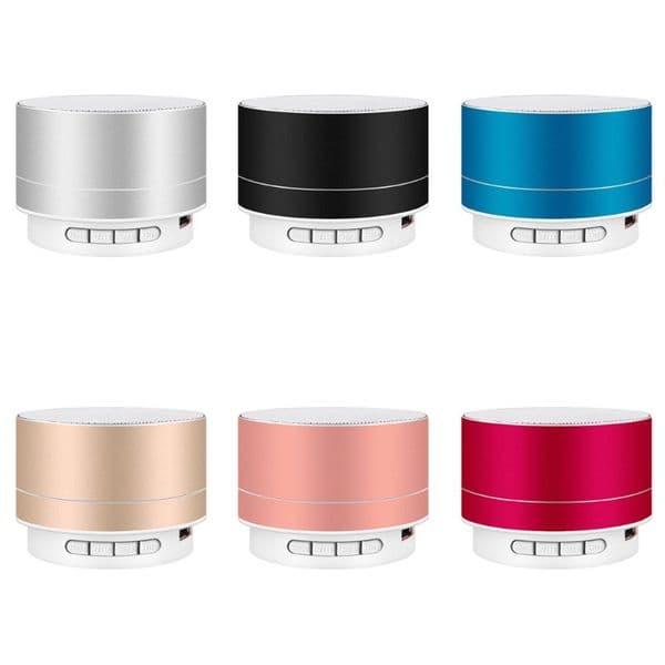A10 Mini Speaker Portable Metal Subwoof Sound Wireless Bluetooth Speakers with TF Card for iPhone iPad PC Smartphone Computer