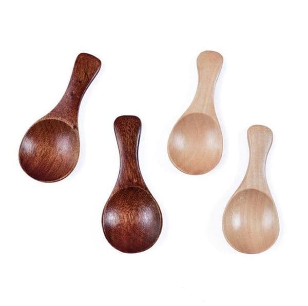 Naturel Wooden Coffee Tea Sugar Salt Spoon Scoop Kitchen Utensil Set MINI Wood Spoon Cooking Tool c796 for shipping RRD7016