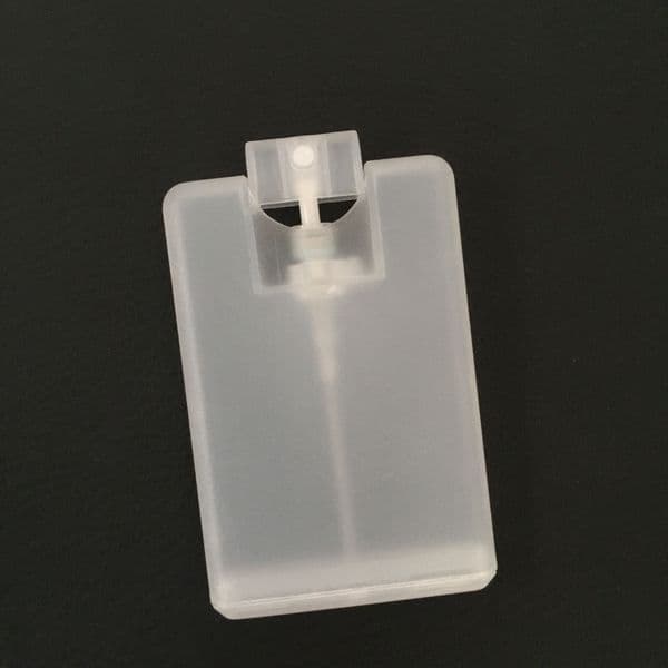 20ml Plastic Black Credit Card Shape Pocket Perfume Bottle Women Cosmetic Container Small Spray Packaging DH8578