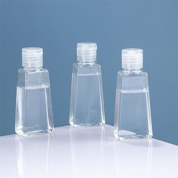 wholesale 30ml 60ml PET Plastic Bottle with Flip Cap Empty Hand Sanitizer Bottles Refillable Cosmetic Container