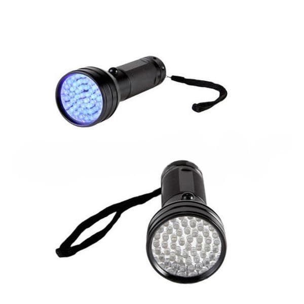 UV Led Ultraviolet Flashlight Lamp 51 Leds 395nm Ultra Violet Torch Light Blacklight Detector for Dog Urine Pet Stains and Bed Bug