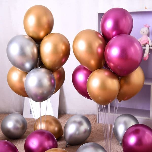 50pcs/Lot Colorful Balloon Party Decoration 10inch Latex Chrome Metallic Helium Balloons Wedding Birthday Baby Shower Christmas Arch Decorations