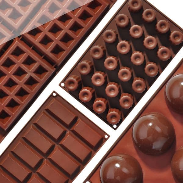 Chocolate Mold Donut BiscuitWaffle Baking Silicone Heat Resistant Reusable Folding Maker Color Soft Dessert Kitchen Accessories
