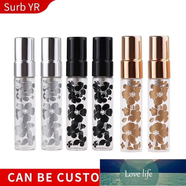 Wholesale 5ML Printing Parfum Spray Bottle For Perfume Aluminium Travel Portable Empty Cosmetic Containers