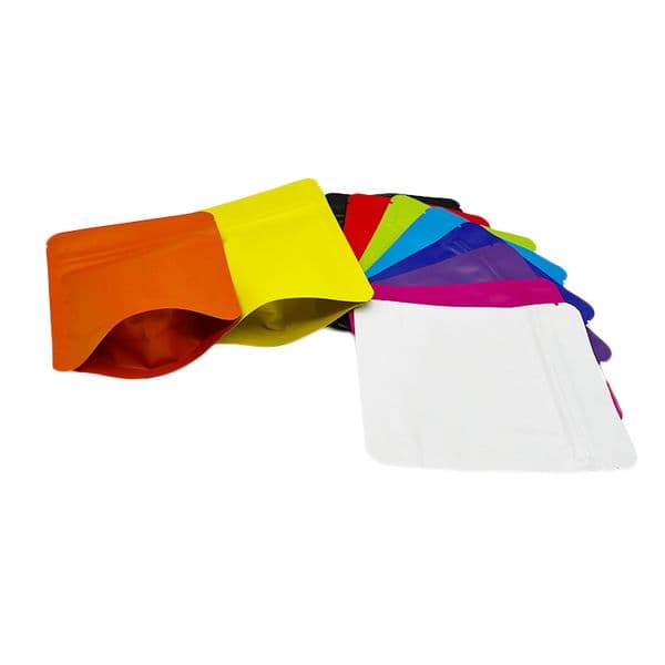 Stand 4x5 Up Inch Color No Image Mylar Bag With Zip Plastic Packaging Bags For Candy Hemp Cookie Chocolates
