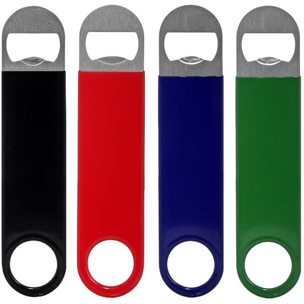 Bartender Opener Beer Bottle Speed Openers Rubber Coated Stainless Steel 7 Inch B2