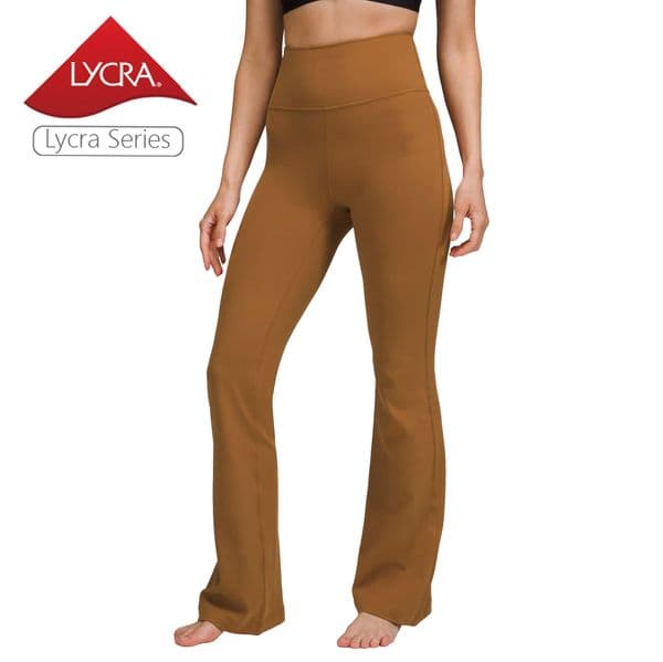 2026 New Lycra Fabric Flared Leggings High Waisted Soft Yoga Full Length Ladies Trousers Casual Wide outdoor Pants For Women Free Shipping