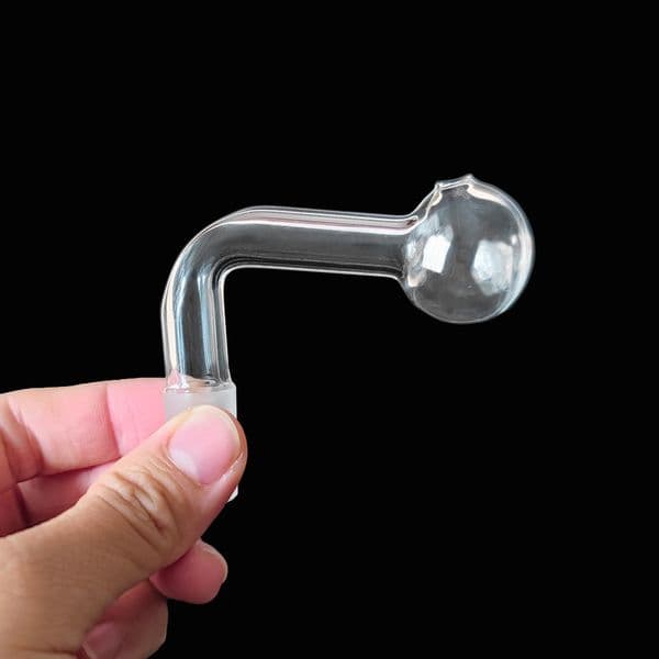 Clear 14mm glass bowls Pyrex Glass Oil Burner Pipe Transparent Tobacco 30mm big Bent Bowl Hookah Adapter Thick Bongs Pipes Smoking Shisha Tubes Wholesale