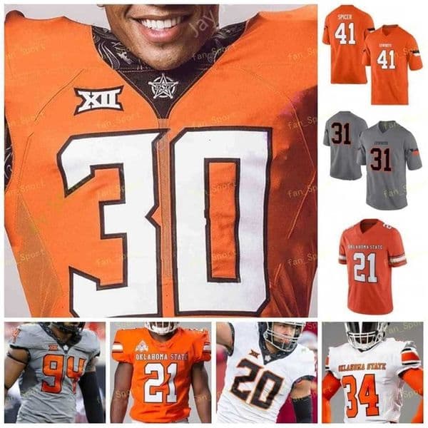 NN1 State OSU Football Jersey College 12 McCray 8 Braydon Johnson 11 Amen Ogbongbemiga 92 Cameron Murray 81 Justin Blackmon
