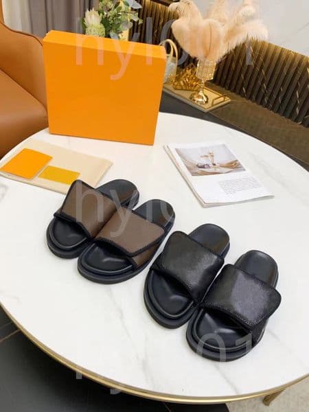 2022 NEW Designer Slippers woman man pool pillow comfort mules slides farfetch boots trainers dress shoes foam runner sneakers 35-46 with box
