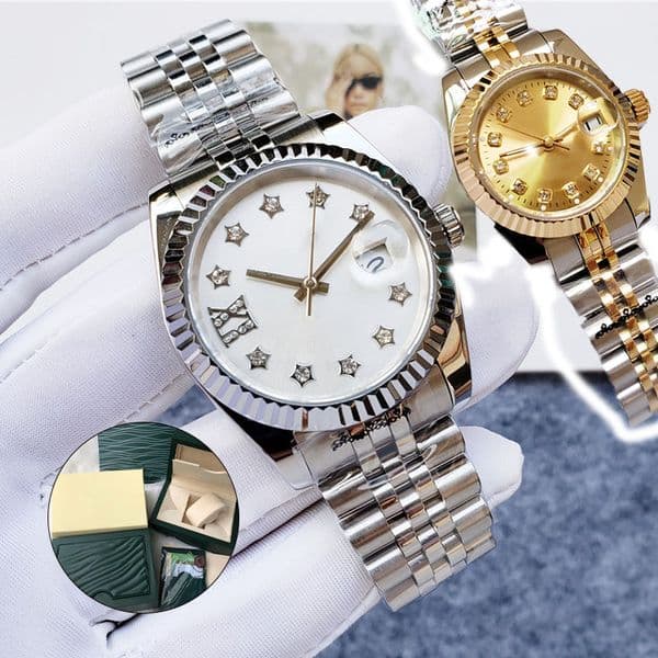 2024 Classic Women watch 28/31MM movement Lady Wristwatches Full Stainless steel Automatic Mechanical Luminous Waterproof Valentine watchs