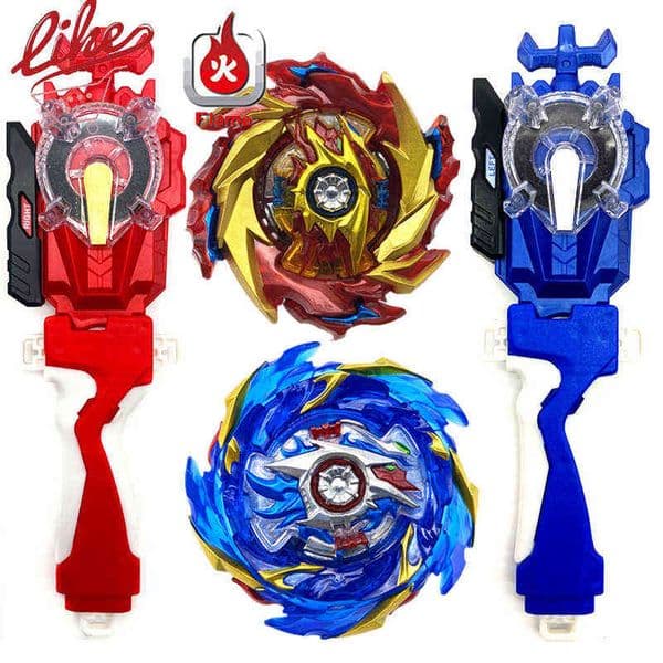 Metal Fidget Toy Laike Beyblad Burst Superking Flame B-174 Limit Break DX B174 Spinning Top With fidget cube Launcher Handle Set Toys For Children Edc