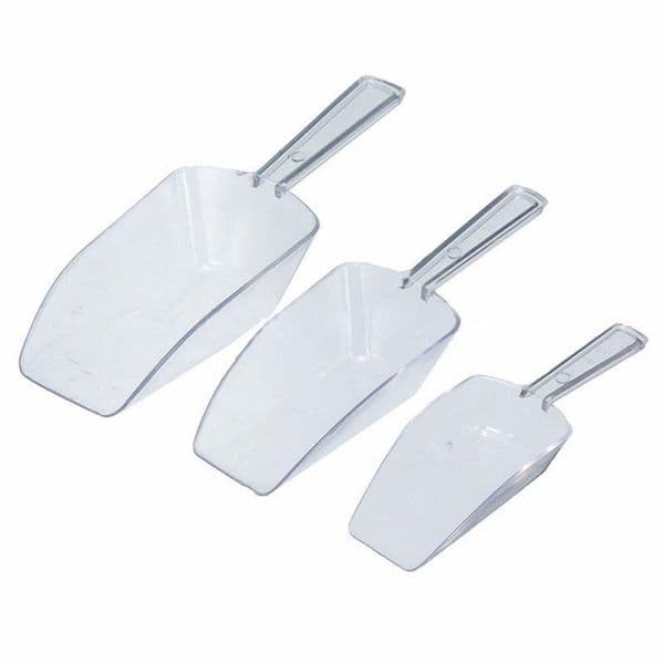 3pcs/set Plastic Ice Scraper Food Buffet Candy Bar Scoops Shovel Kitchen Gadgets And Accessories Tablespoon Sugar Scoop 220509