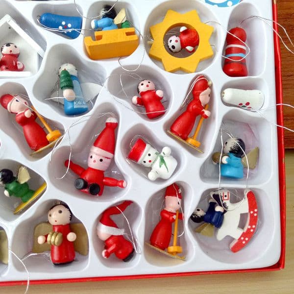 2026 48Pcs Christmas Wooden Ornament Wood Hanging Pendants Party Decorations Kid Year Gifts Chrismas Tree Puppets 201203 Free Shipping