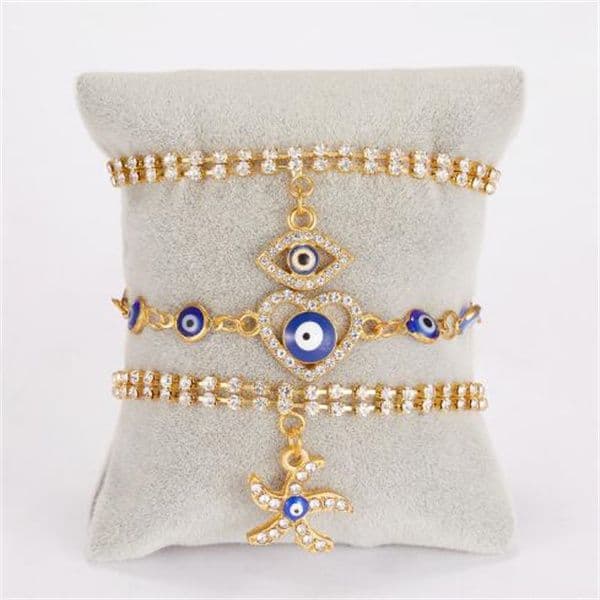Classic Turkish Evil Eye Bracelet for Women Luxury AAA Cubic Zircon CZ Hamsa Hand Charm Bracelet Trend Female Party Jewelry Gift GC980