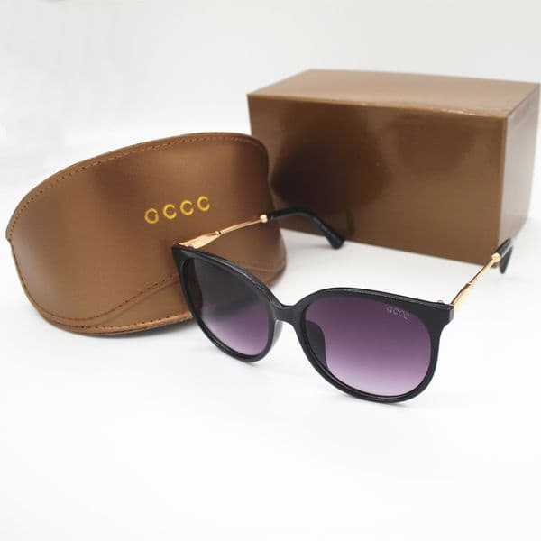 1pcs Fashion Sunglasses Eyewear Sun Glasses Designer Mens Womens Brown Cases Black Metal Frame Dark